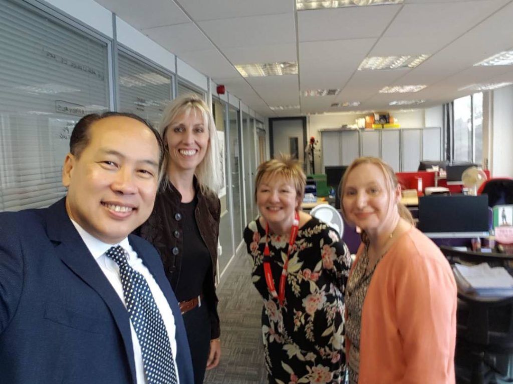 Dr. Seah Discuss Future Articulation with Staffordshire University